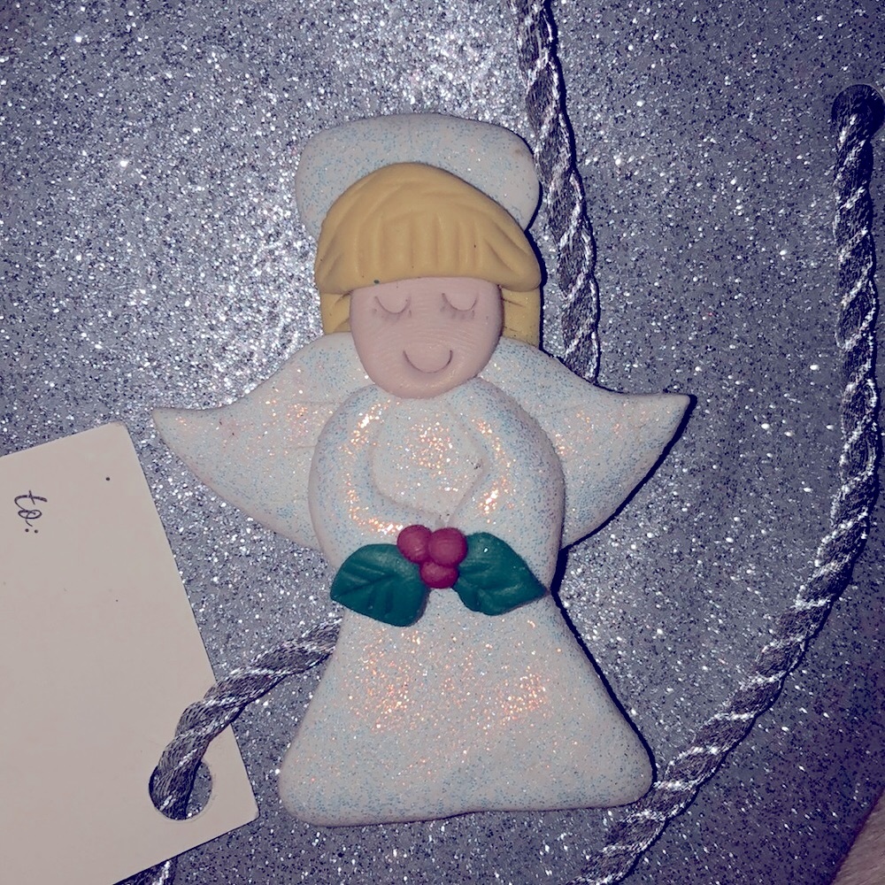 Glittery Angel Pin
